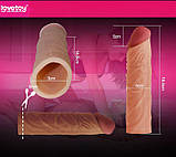 Подовжуюча насадка на пеніс Pleasure X-Tender Penis Sleeve Add 2", фото 6