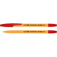 Ручка шариковая ECONOMIX YELLOW PEN красный