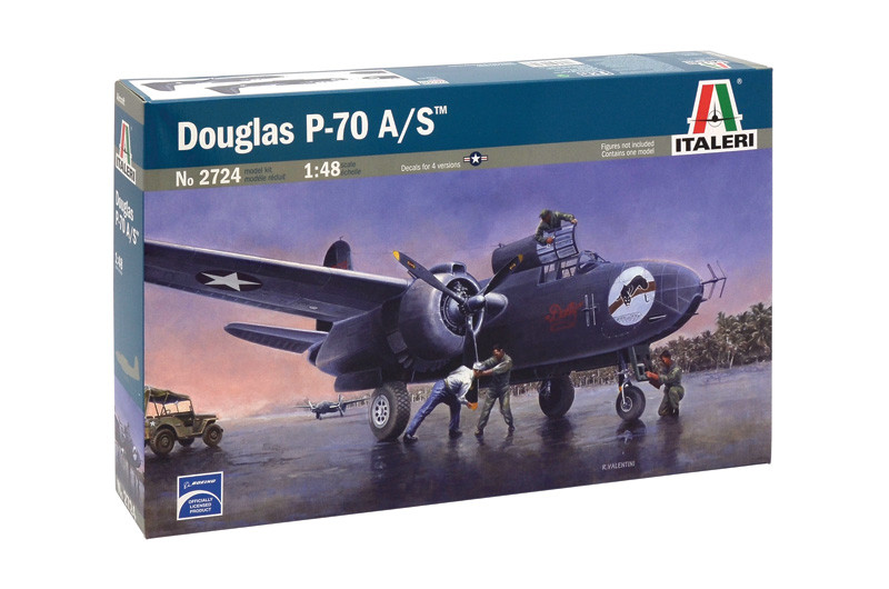 Douglas P-70 A/S. Збірна модель нічного бомбардувальника в масштабі 1/48. ITALERI 2724