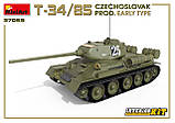 Т-34/85 чехословацького виробництва, ранній. Збірна модель (з інтер'єром) танка в масштабі 1/35. MINIART37069, фото 2
