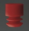 Пробка для пробирок диаметр 16 мм PE с ободками красного цвета - фото 1 - id-p168198413