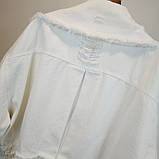 Біла жіноча куртка з рукавом до ліктя Ritafink, фото 3