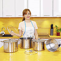 Набір каструль з кришками Supretto, 4 шт. (5740)