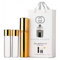 Парфюмерная вода мужская Gucci Guilty Pour Homme, 3x15 мл