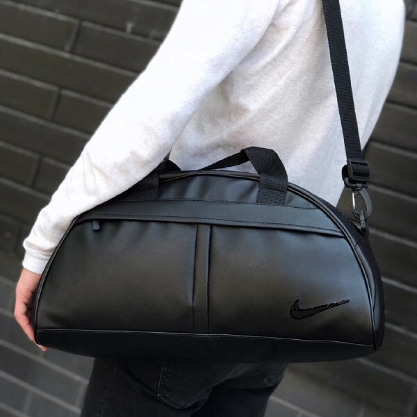 Сумка шкіряна спортивна для спорту тренувань подорожей місткий аксесуар nike