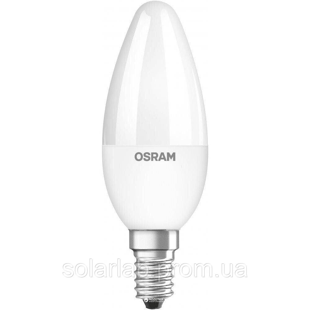 Лампа світлодіодна OSRAM LED STAR E14 6.5-60W 4000K 220V B35