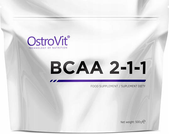 Амінокислота OstroVit BCAA 2-1-1 500 г, фото 1