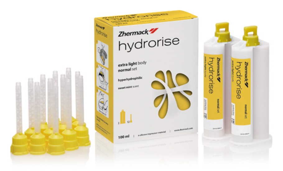 Hydrorise extra light, 2 картріджа по 50ml, еластичний А-силікон (полівінілсілоксан), 12 насадок