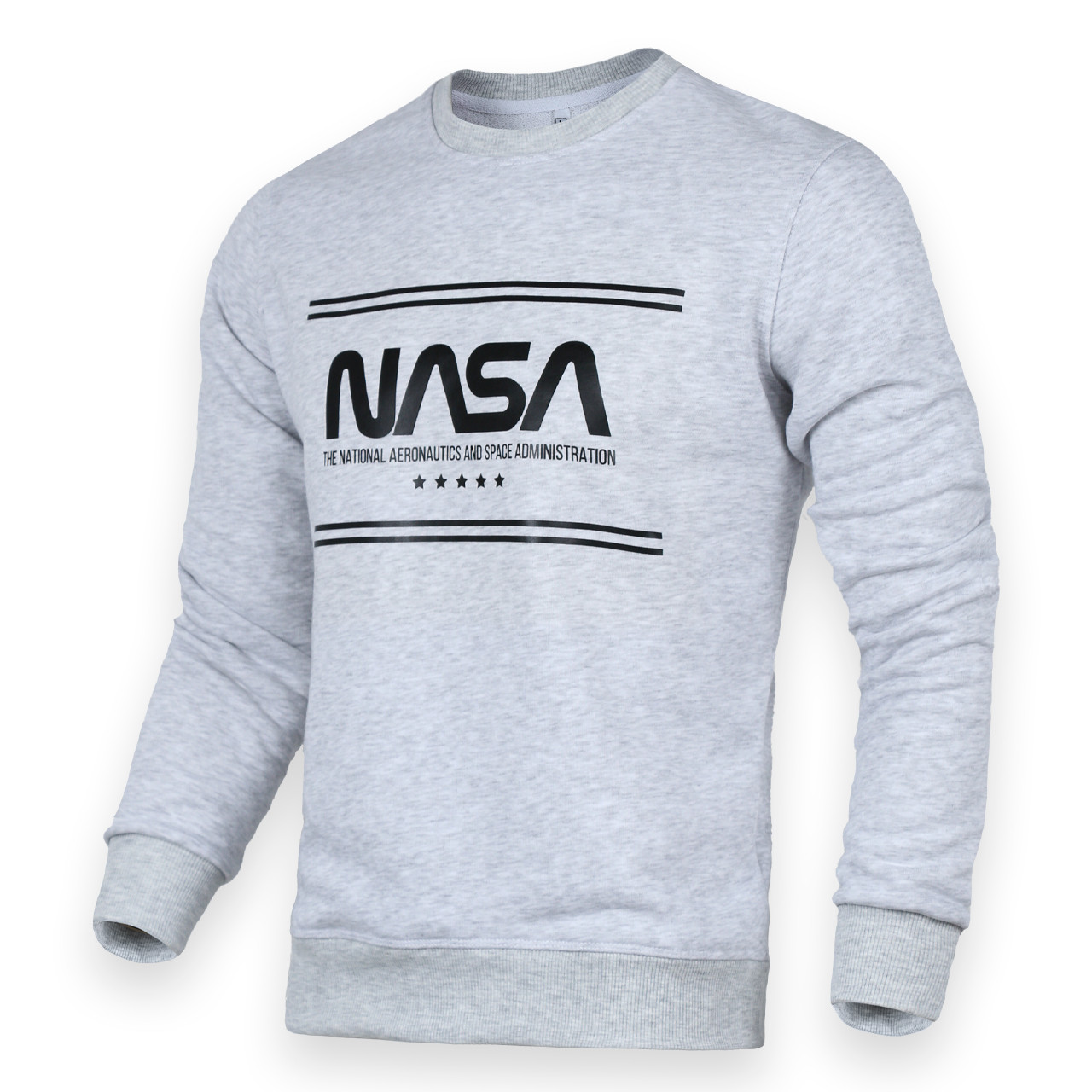 Світшот чоловічий біл меланж NASA WTGRI XL (Р) 20-521-001