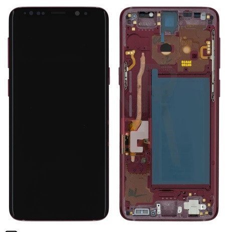 Дисплей для Samsung N960 Galaxy Note 9 з сенсорним склом в рамці (Бордовий) Оригінал