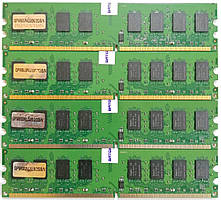 Комплект оперативної пам'яті Princeton DDR2 8Gb (4*2Gb) 800MHz PC2 6400U 2R8 CL6 (GPM800NU006/2GB/N) Б/В
