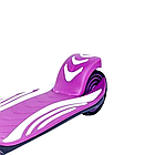 Складаний триколісний дитячий самокат з широкими світлими колесами Maraton Golf (фіолетовий), фото 4