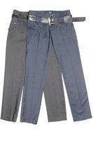 Однотонные школьные брюки для девочки с поясом PINETTI Италия 98414