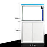 Акваріум комплект з підставкою SunSun HRG 800 White - 127 літрів Білий, фото 2