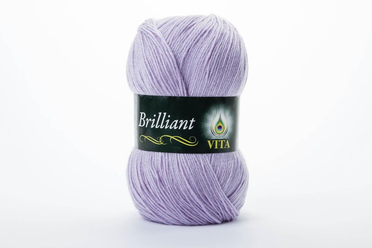 Пряжа напіввовняна VITA Brilliant, Color No.4994 світла брудна бузок