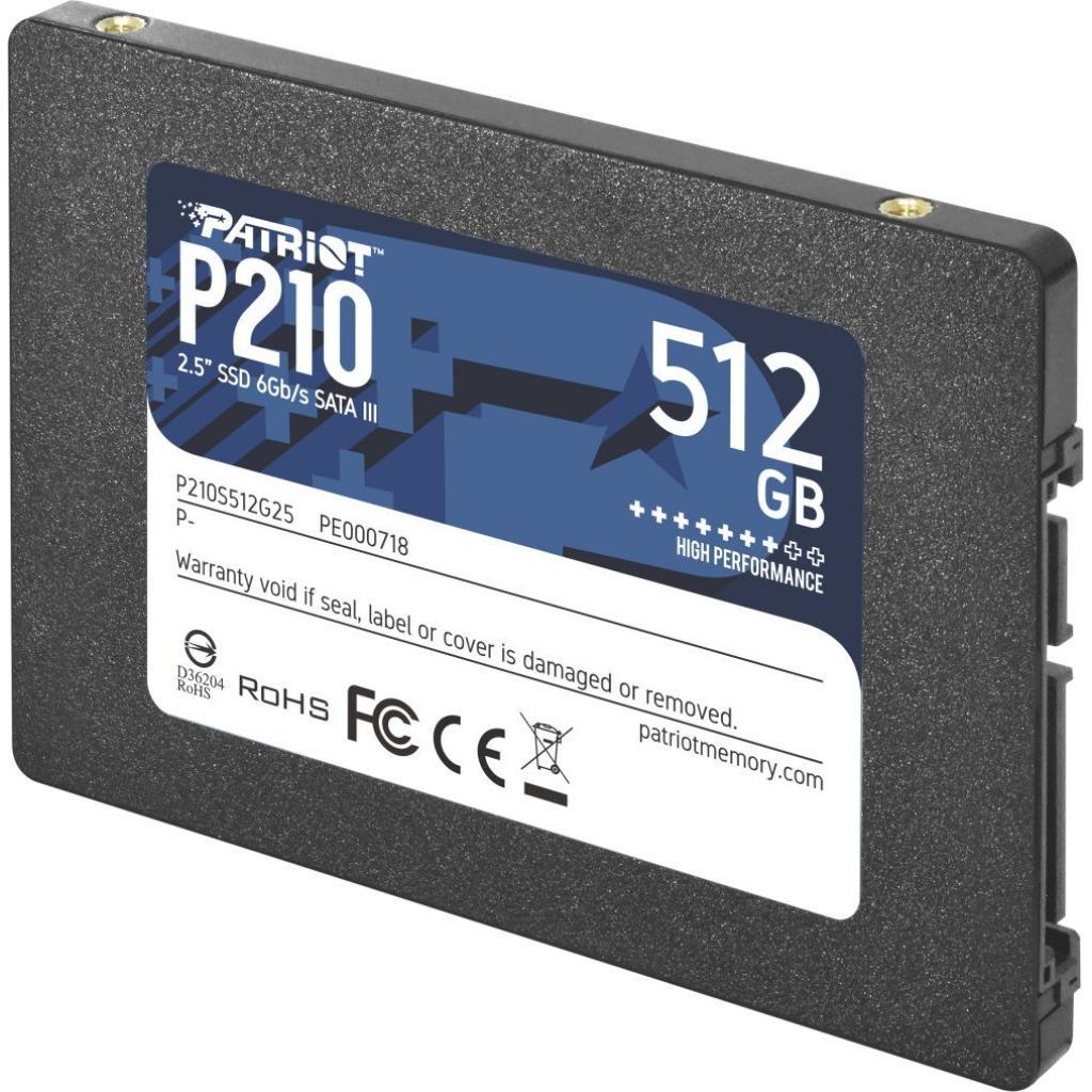 Накопичувач SSD Patriot P210 512 GB SATA III TLC (P210S512G25)