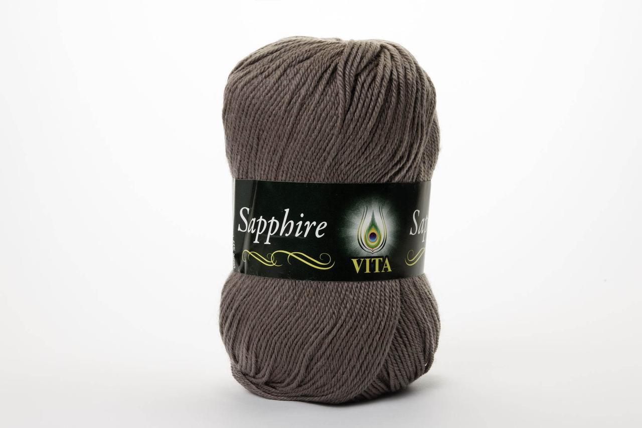 Пряжа напіввовняна VITA Sapphire, Color No.1503 верблюжий