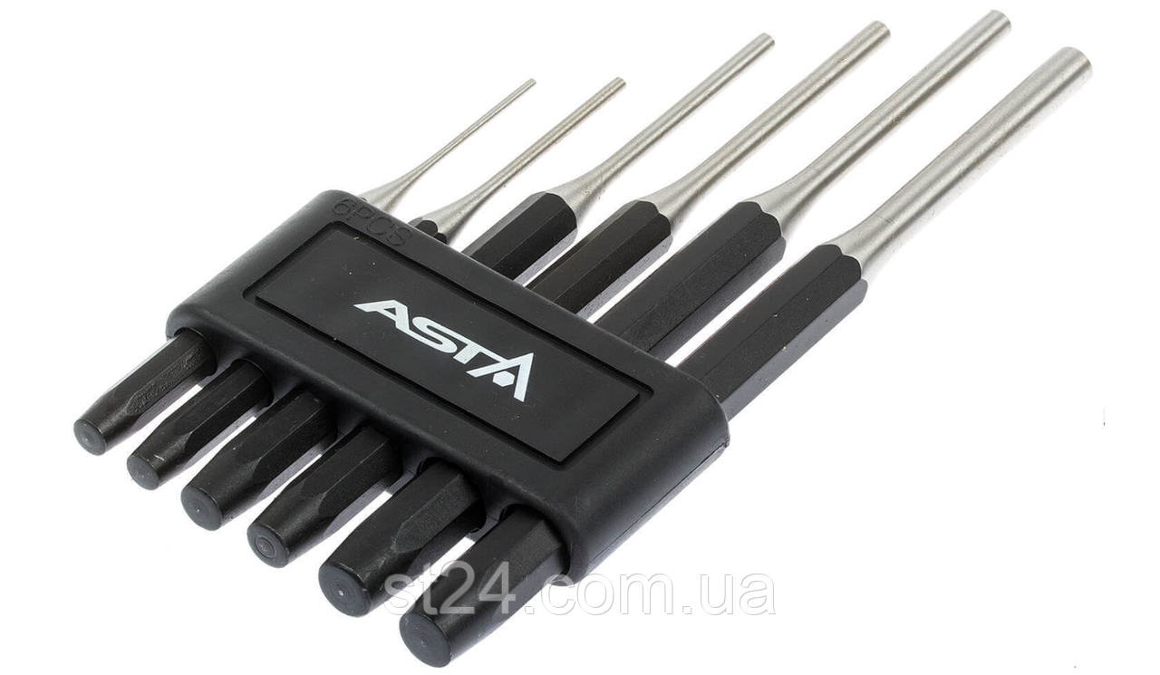 Пробійники ударні - набір 6 од., Cr-Mo (2-8мм) ASTA A-6PPS, фото 1