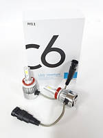 Автомобільні світлодіодні лід LED-лампи Headlight C6 H8/9/11 7600 lm 6000 K