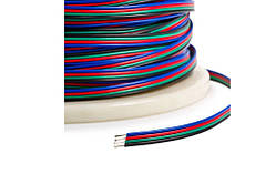 Кабель плоский 4х0,35 мм2 для RGB світлодіодної стрічки SMD5050, SMD3528
