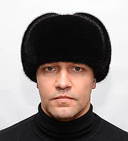 Зимняя мужская норковая шапка ушанка "Вова"