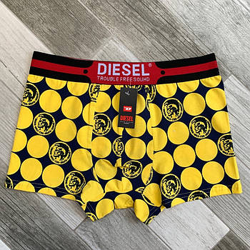 Труси чоловічі боксери бавовна Diesel 01, жовті, розмір 2XL (50-52), 05854