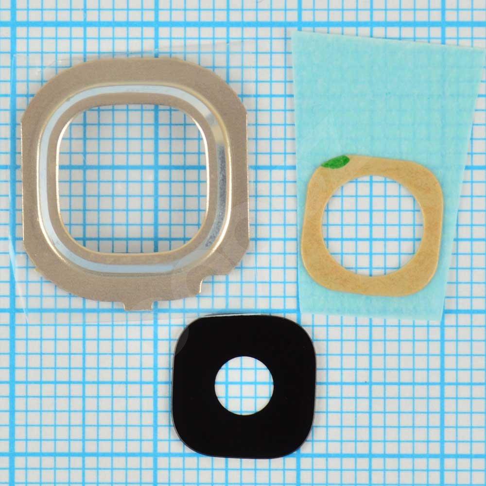 Скло для камери Samsung J510F, J710F, J710H, J710M / DS Galaxy J7 (2016), колір золотий, фото 1