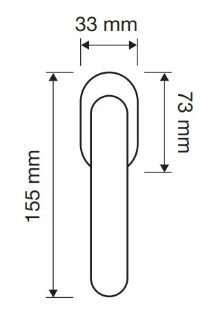 Ручка віконна Linea Cali Lady ліва бронза (Італія), фото 1