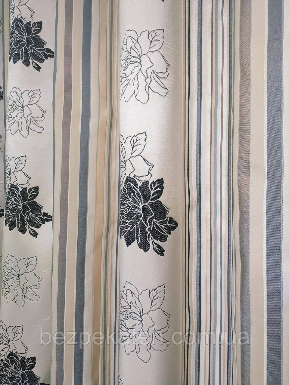 Красиві сучасні штори. Щільні турецькі штори. Штори для зали, спальні, фото 1