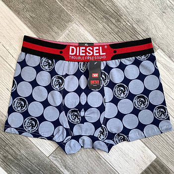 Труси чоловічі боксери бавовна Diesel 01, сірі, розмір XL (48-50), 05865
