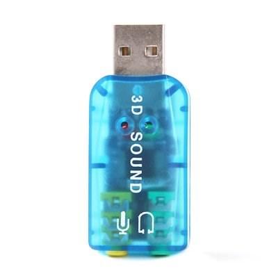 Звукова карта USB 2.0 — Audio + мікрофон 3D OEM