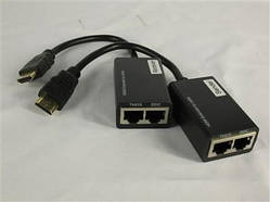 Подовжувач HDMI сигналу двом витим парам до 30 м cat5e/6e