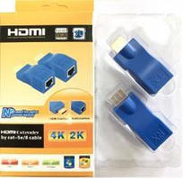 Подовжувач HDMI сигналу за витою парою до 30 м (RX-TX)