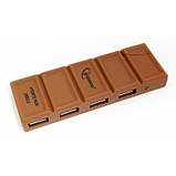 USB-хаб 4 порти Gembird UH-005, шоколад, фото 2