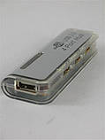 HUB USB 2.0 4 ports TD4010 silver, фото 3