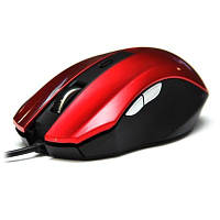 Миша DeTech DE-5040G Rubber Shiny Red, USB