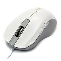 Миша DeTech DE-5042G Rubber Shiny White, USB