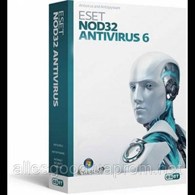 ESET NOD32 Antivirus-6 2ПК 1год box - фото 1 - id-p52145981