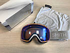 Гірськолижна маска Smith Skyline White Vapor Фотохромна лінза ChromaPop Photochromic Rose Flash (S1-S2), фото 3