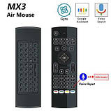 Пульт для телевізора з клавіатурою HQ-Tech MX3-Voice-LED RU (Airmouse+Voice) з мікрофоном і підсвіткою, 2.4G, фото 2
