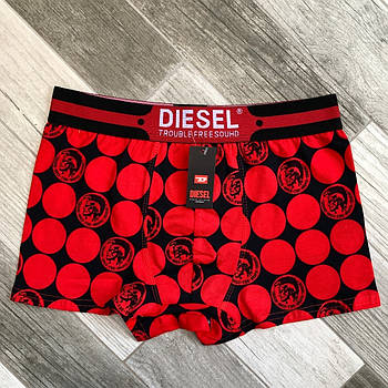 Труси чоловічі боксери бавовна Diesel 01, червоні, розмір XL (48-50), 05849