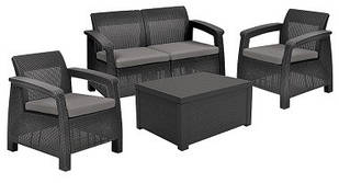 Комплект "КОРФУ БОКС" (2 крісла, диван, стіл)