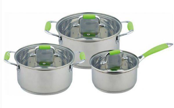 Набір каструль CON BRIO нержавіюча сталь 6 пр 1150CB, фото 1