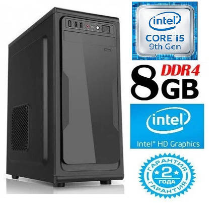 Персональний комп'ютер Intel Core i5 9400 / DDR4_8Gb / HDD_500Gb / Intel_HD630, фото 1