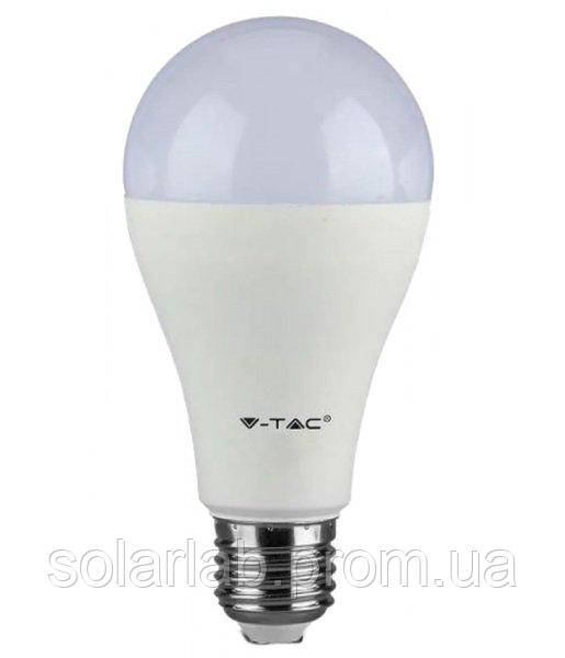 Лампа світлодіодна V-TAC, 15W-100W, SKU-160, SAMSUNG CHIP E27 A65 Plastic, 4000K