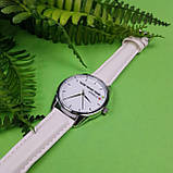 Часы ZIZ Выключи мир (ремешок кокосово - белый, серебро) + дополнительный ремешок подарунок, фото 4