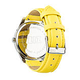 Годинник ZIZ Касета (ремінець лимонно - жовтий, срібло) + додатковий ремінець подарунок, фото 2