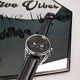 Годинник ZIZ Котячий (ремінець насичено - чорний, срібло) + додатковий ремінець подарунок, фото 4