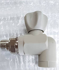 Радіаторний кран під паяння SANTAN 20х1/2" кутовий, кульовий.