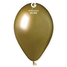 Латексна кулька хром золотий 13" / 88 / 33см Shiny Gold Gemar